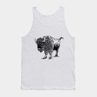 Bison sketch gift ideas Tank Top